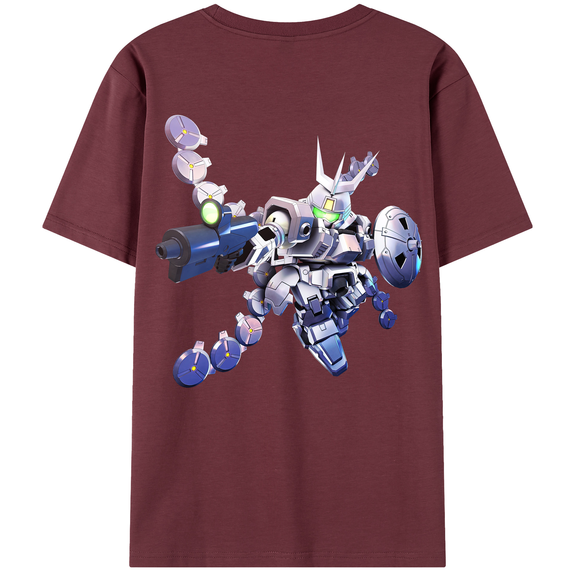（画像用） 機動戦士ガンダム Mobile Suit Gundam 綿100％半袖Tシャツ（背面プリント）